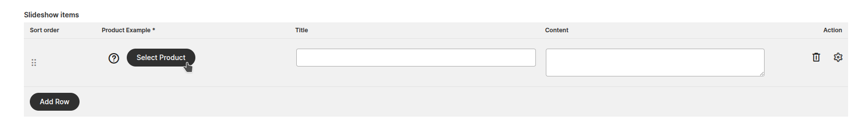 Product field